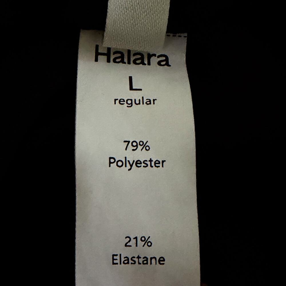 NWOT Halara Mid Rise Drawstring Quick Dry Tapered Pants Black Size L Regular - Picture 9 of 9